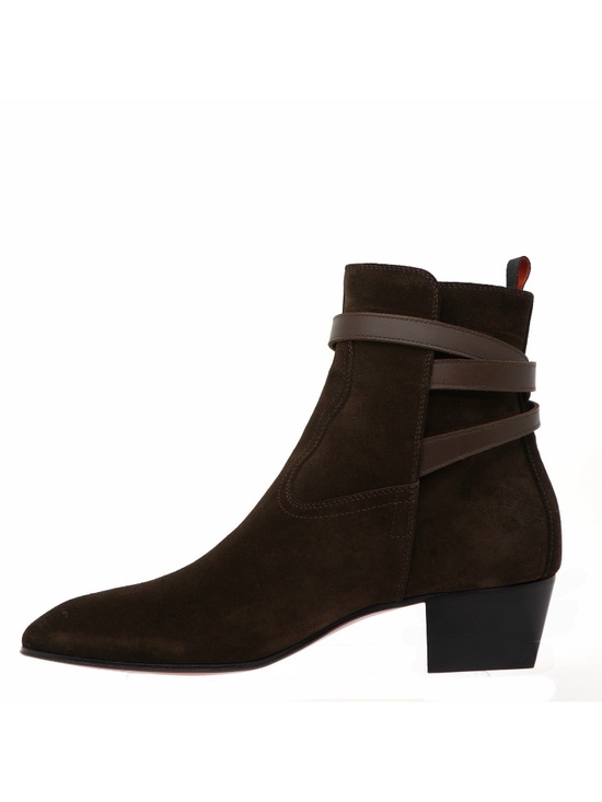 Christian Louboutin Rosalio Jodhpur Boots Brown Suede Leather Size 9 US New main image 5